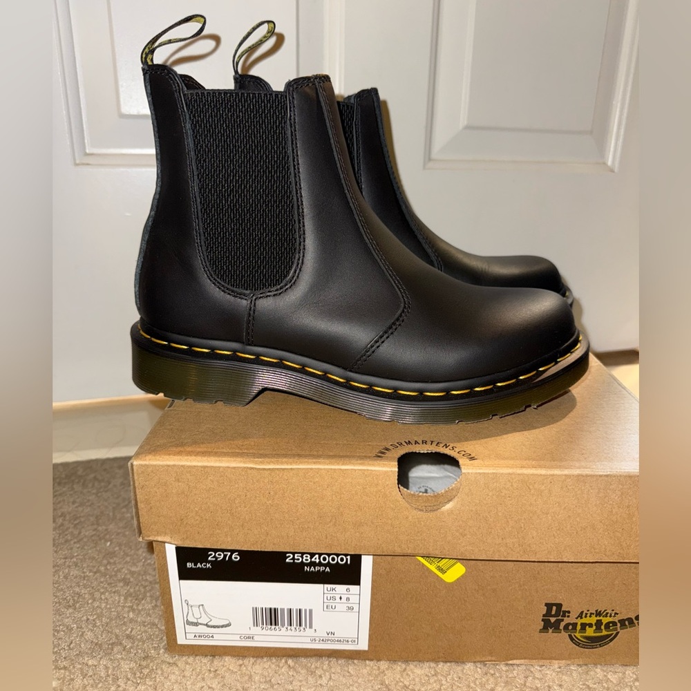 Dr. Martens Black Leather Ankle Boots